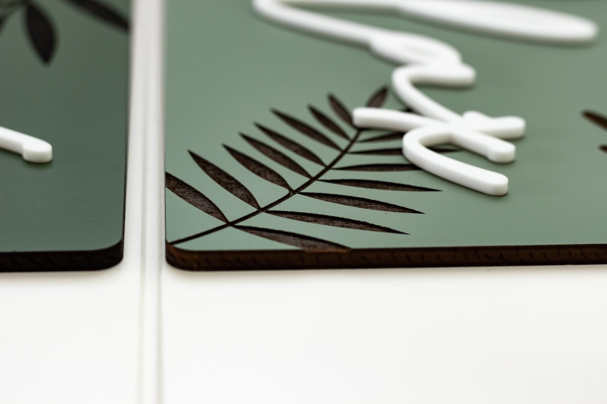 Botanical Textured Spa Wall Art