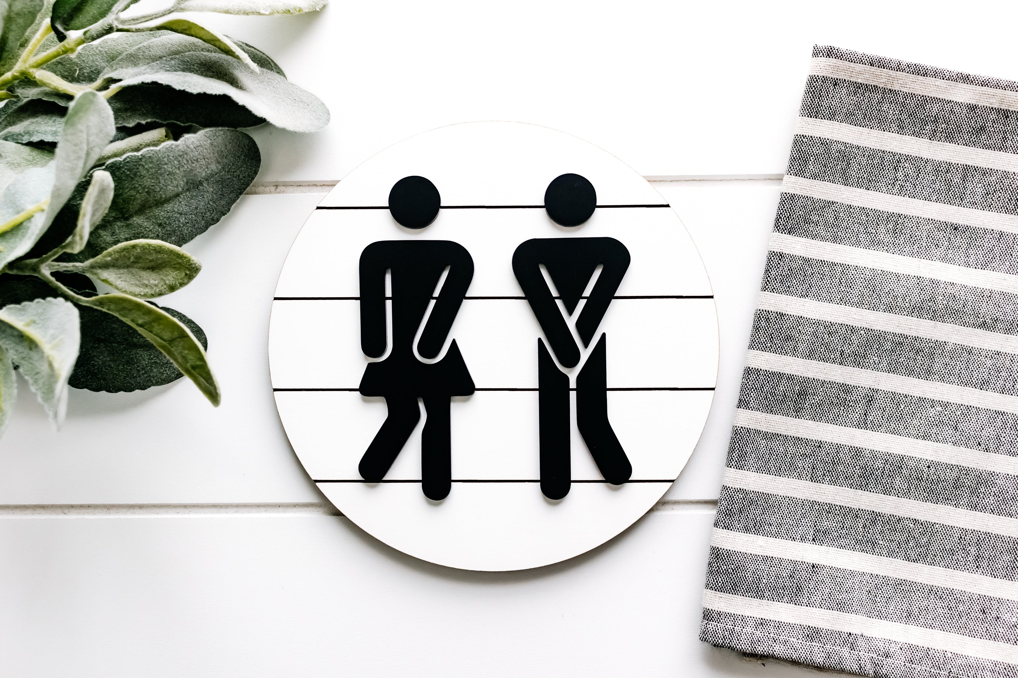 3D Gotta Go Restroom Shiplap Sign
