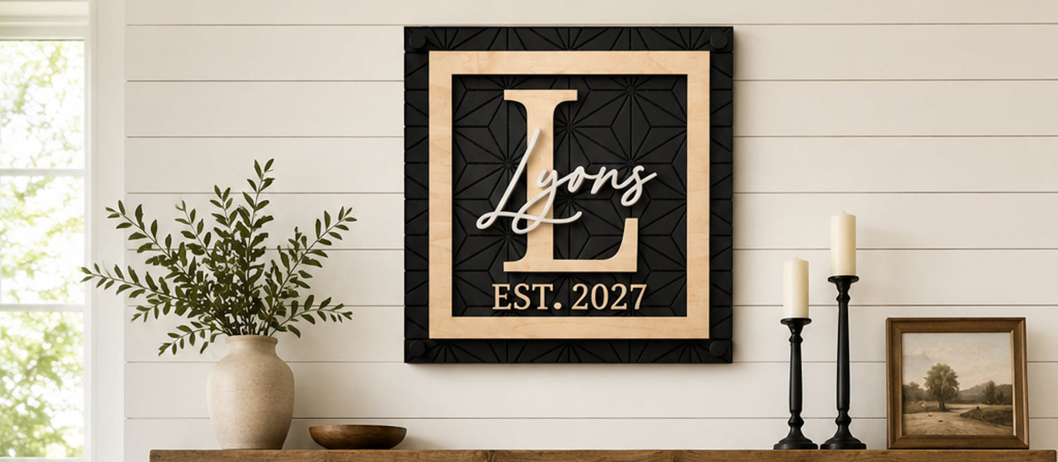 5 Ways to Style a Personalized Family Name Sign in Your Home