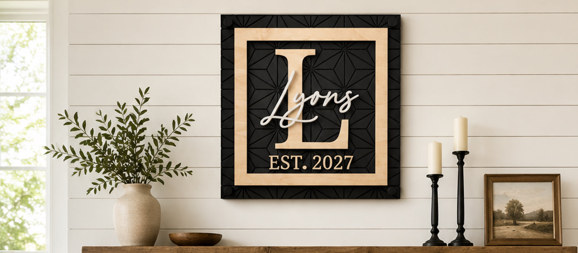 5 Ways to Style a Personalized Family Name Sign in Your Home