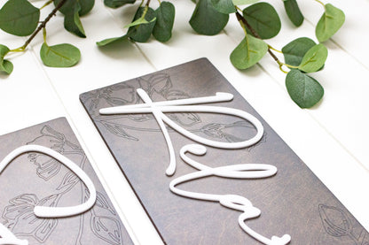 Subtly Engraved Relax Soak Unwind Wall Art