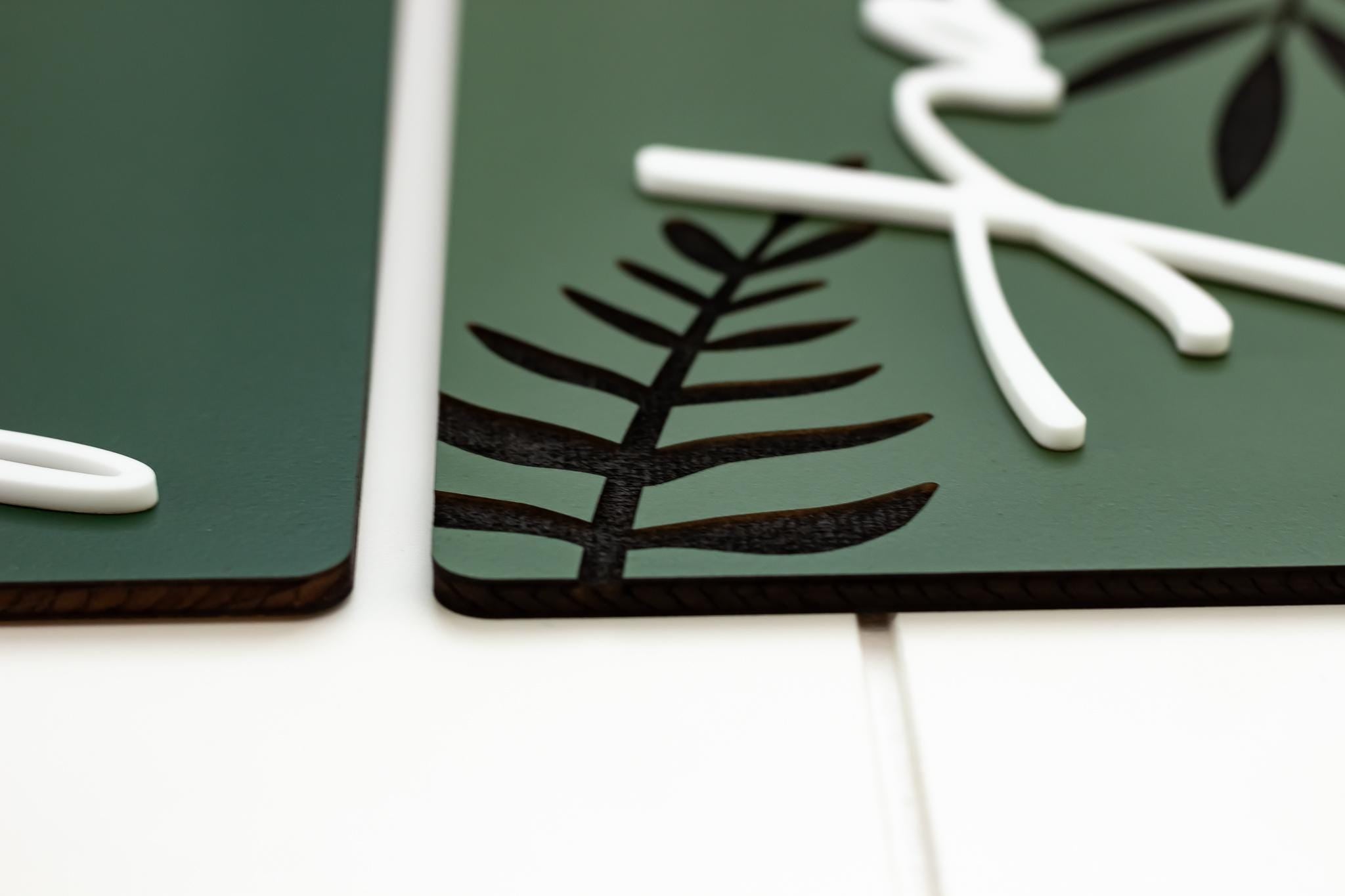 Botanical Textured Spa Wall Art