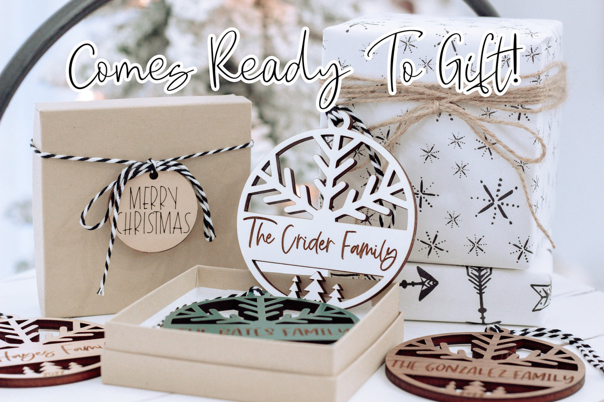 Personalized wooden ornament &