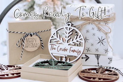 Personalized wooden ornament &