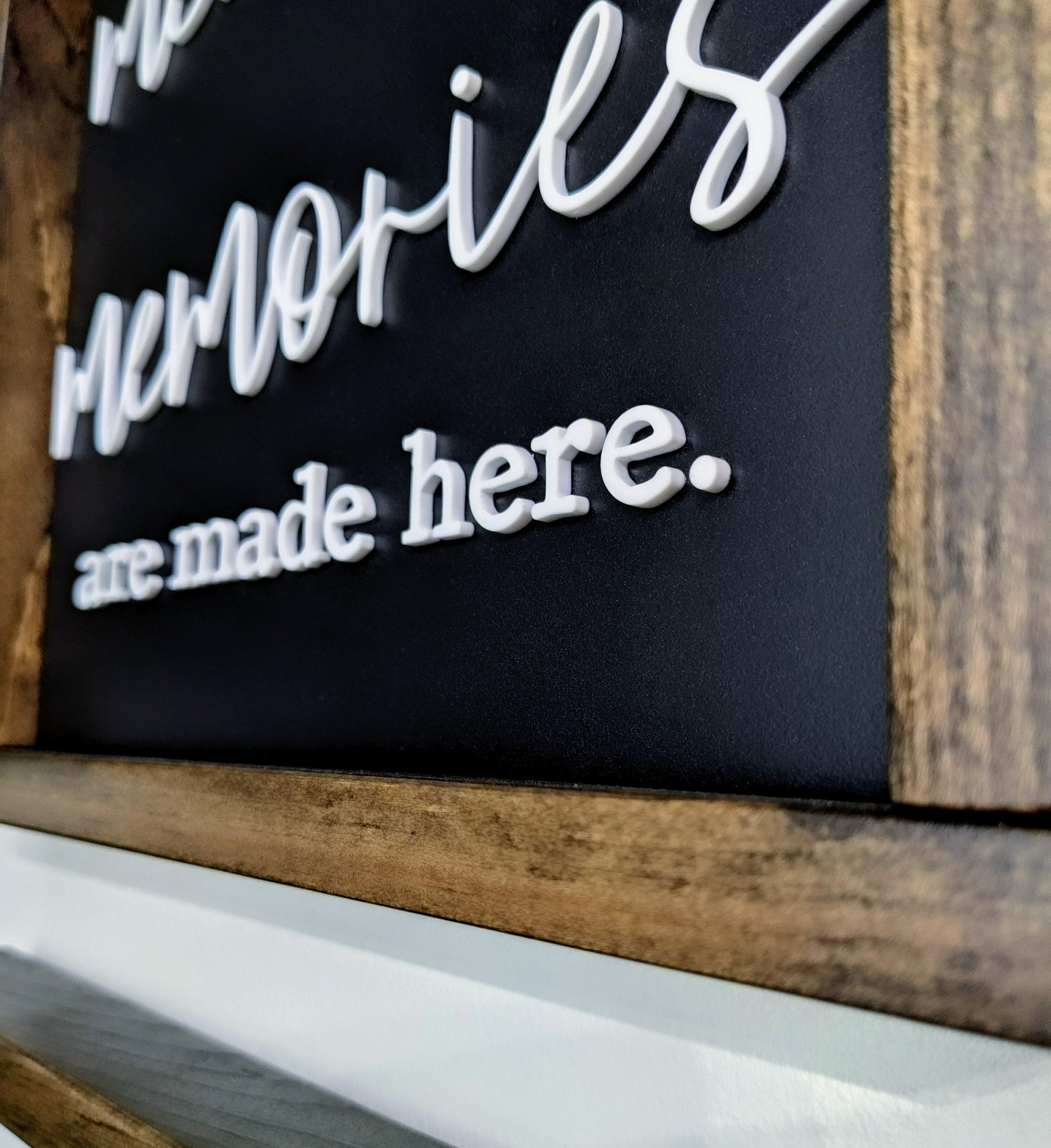 3D Lettered Modern Farmhouse Framed Kitchen Signs