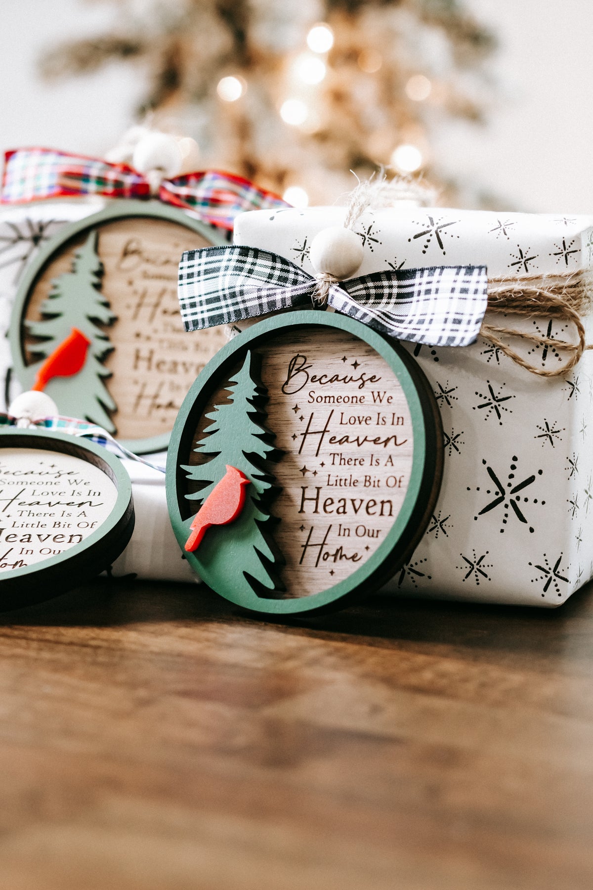 Because Someone We Love Is in Heaven Cardinal Memorial Ornament