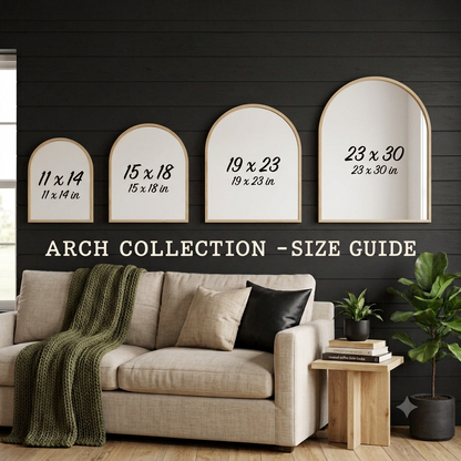 Luxury Framed Floral Arch Family Name Sign