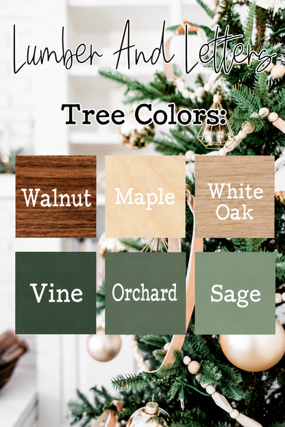 Ornament wood color swatches: Walnut, Maple, White Oak, Vine, Orchard, Sage
