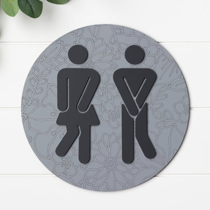 3D Gotta Go Restroom Shiplap Sign