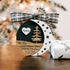Round memorial ornament with &