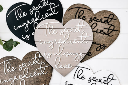 The Secret Ingredient Is Always Love Kitchen Wall Art