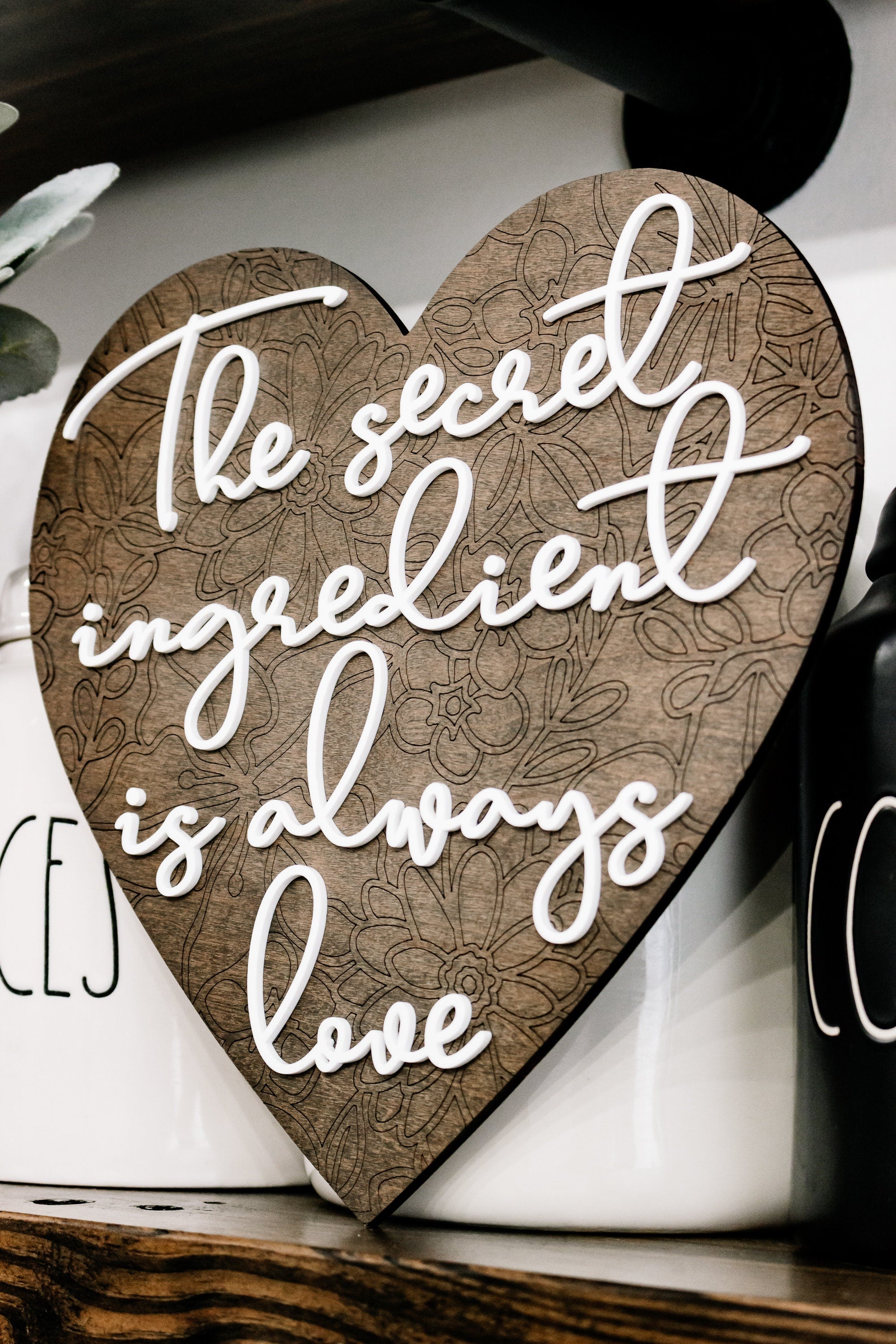 The Secret Ingredient Is Always Love Kitchen Wall Art