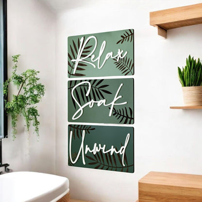 Botanical Textured Spa Wall Art