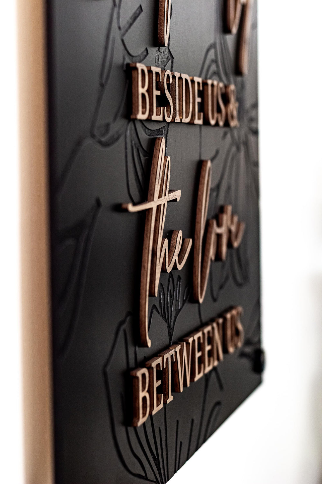 Kitchen Blessing Sign Real Wood Luxury Modern Textured Kitchen Wall Art Dining Room Decor