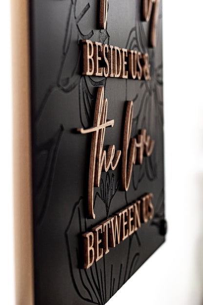 Kitchen Blessing Sign Real Wood Luxury Modern Textured Kitchen Wall Art Dining Room Decor