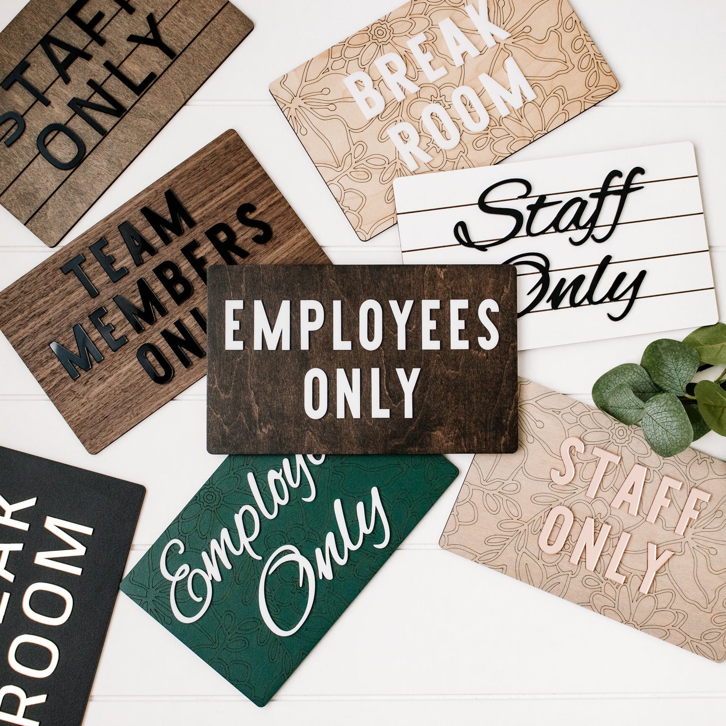 Custom Business Signs Employees Only Staff Only Sign