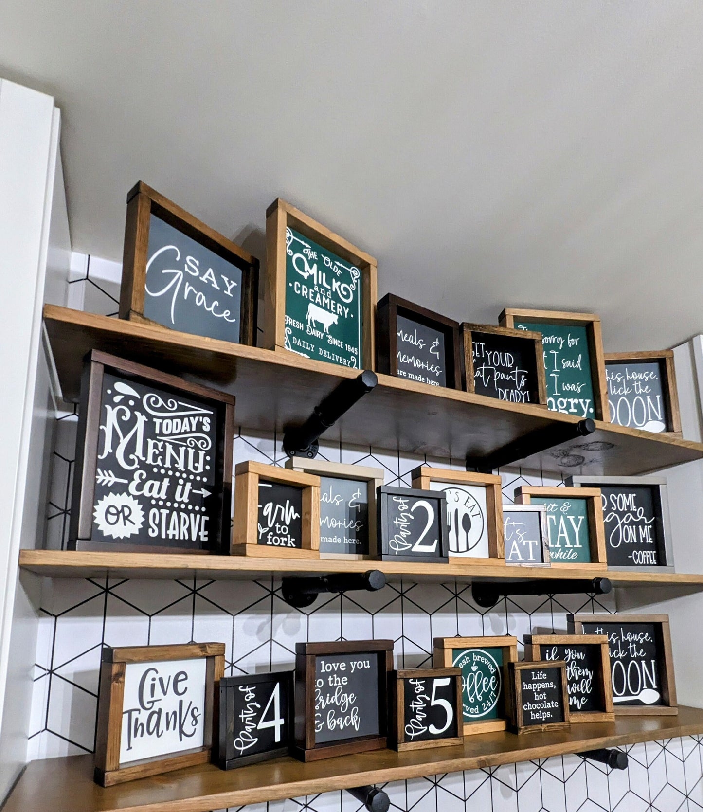 Mini Farmhouse Signs Kitchen Decor Ready To Ship Bespoke Signs