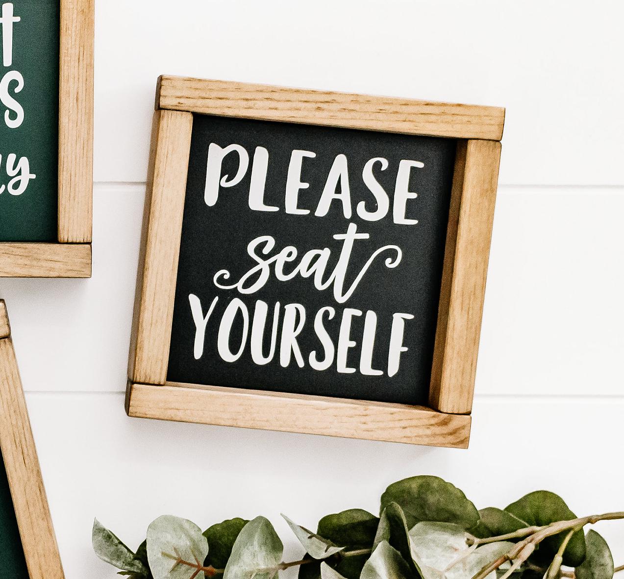 Mini Farmhouse Signs Kitchen Decor Ready To Ship Bespoke Signs