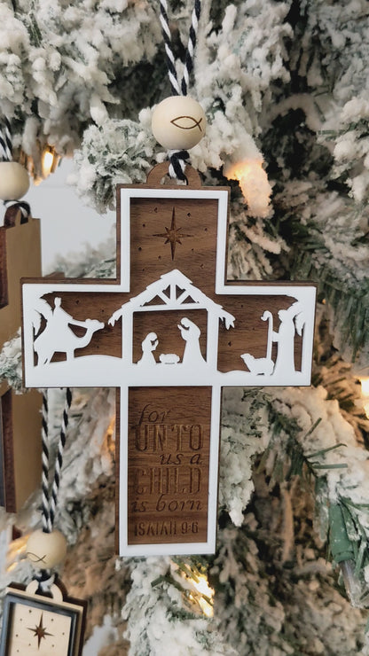 Nativity Scene Christmas Ornament