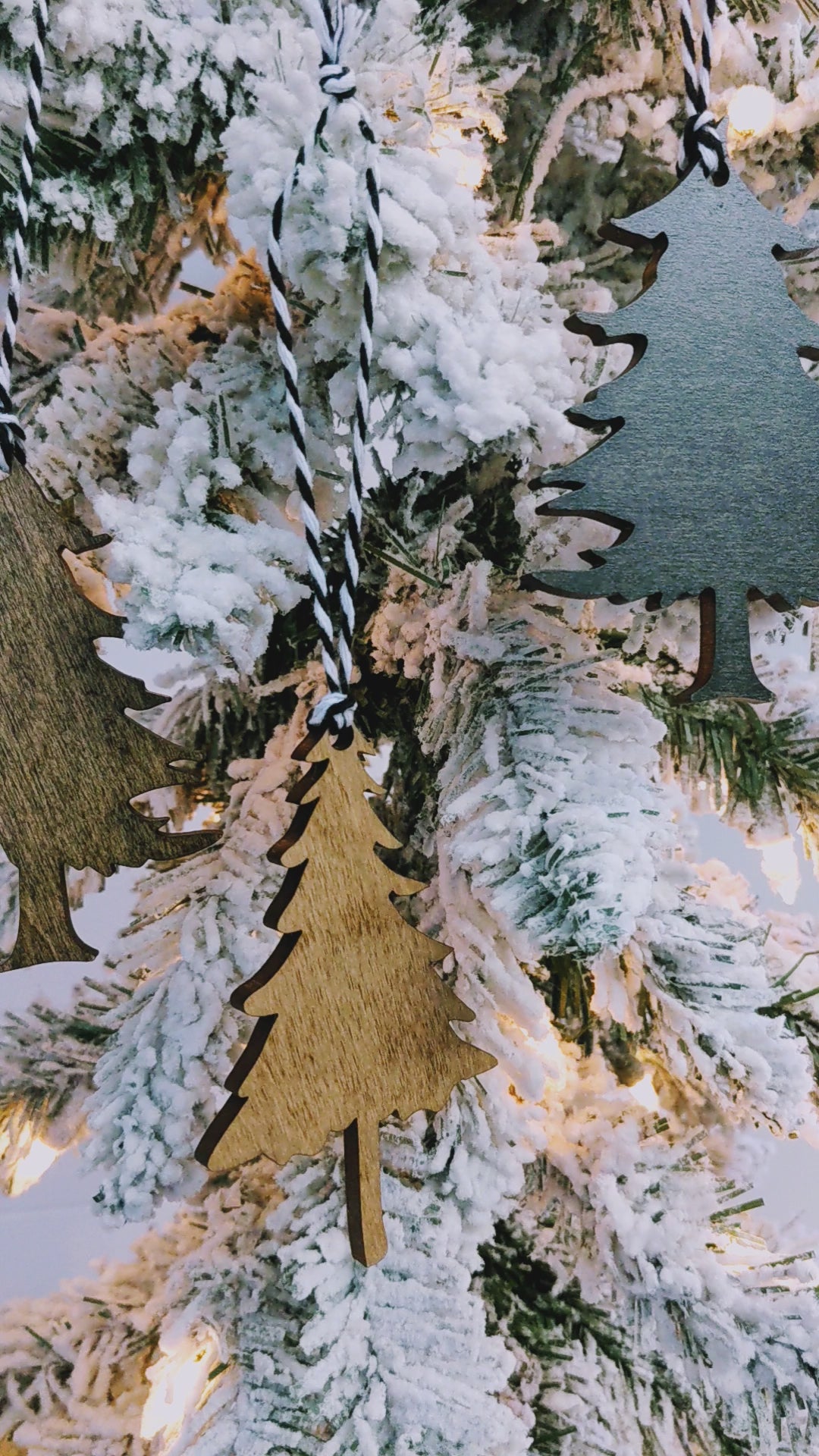 Set of Spruce Christmas Tree Ornaments