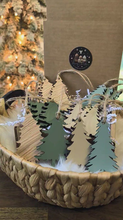 Wooden Christmas Tree Ornaments | Quiet Luxury Collection