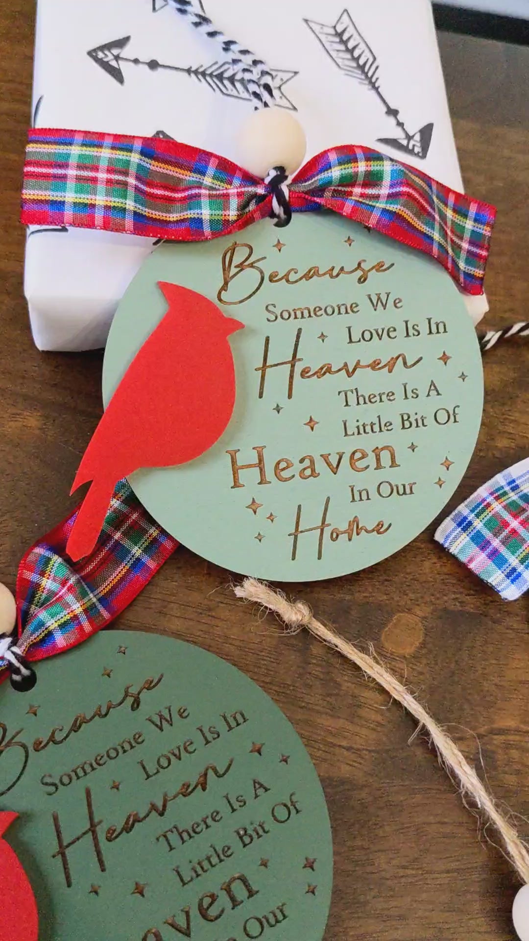 Cardinal Memorial Ornament | Christmas Remembrance Keepsake