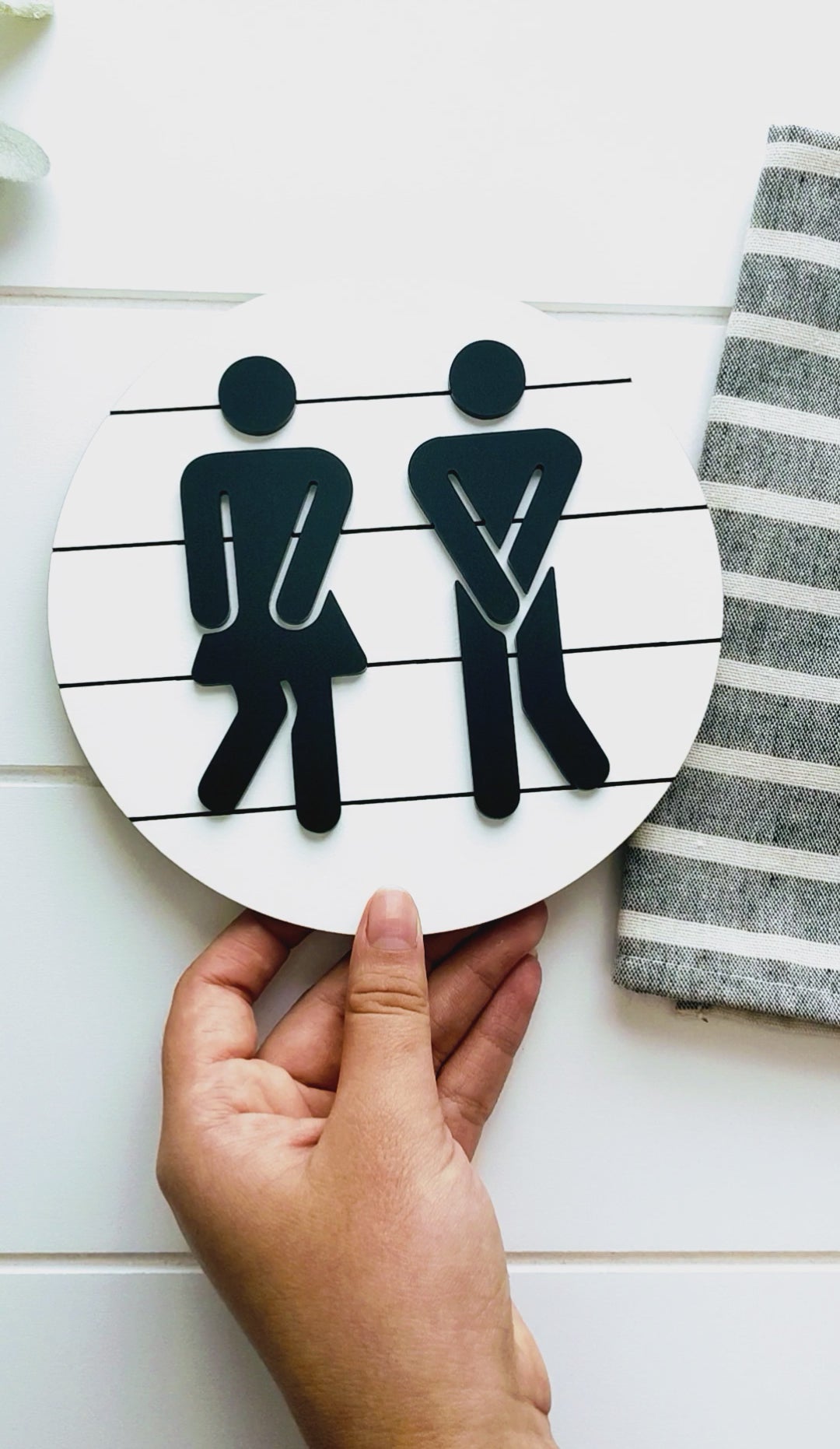 3D Gotta Go Restroom Sign