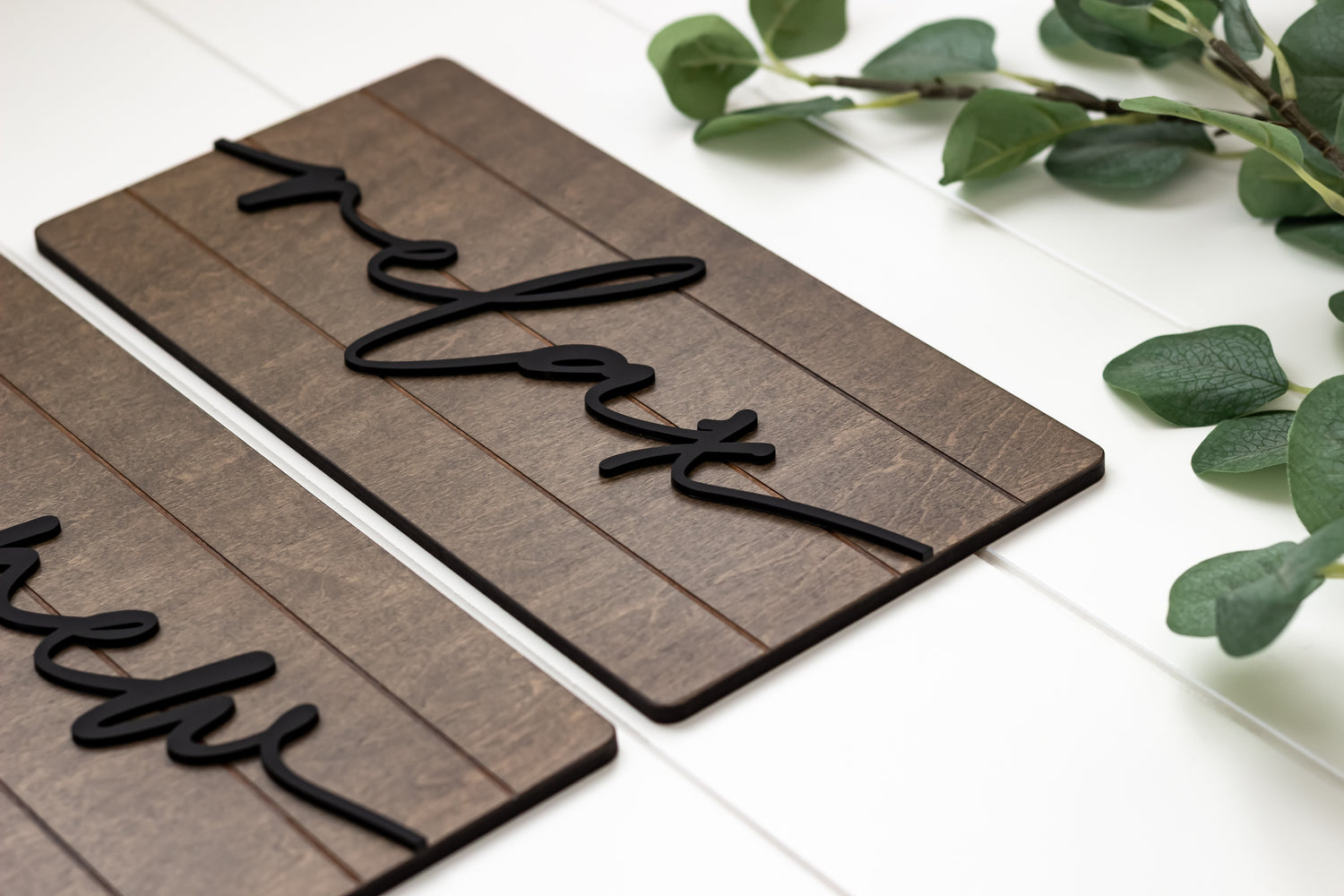 Luxury Soak Relax Unwind Shiplap Wall Set