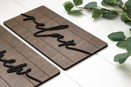 Luxury Soak Relax Unwind Shiplap Wall Set