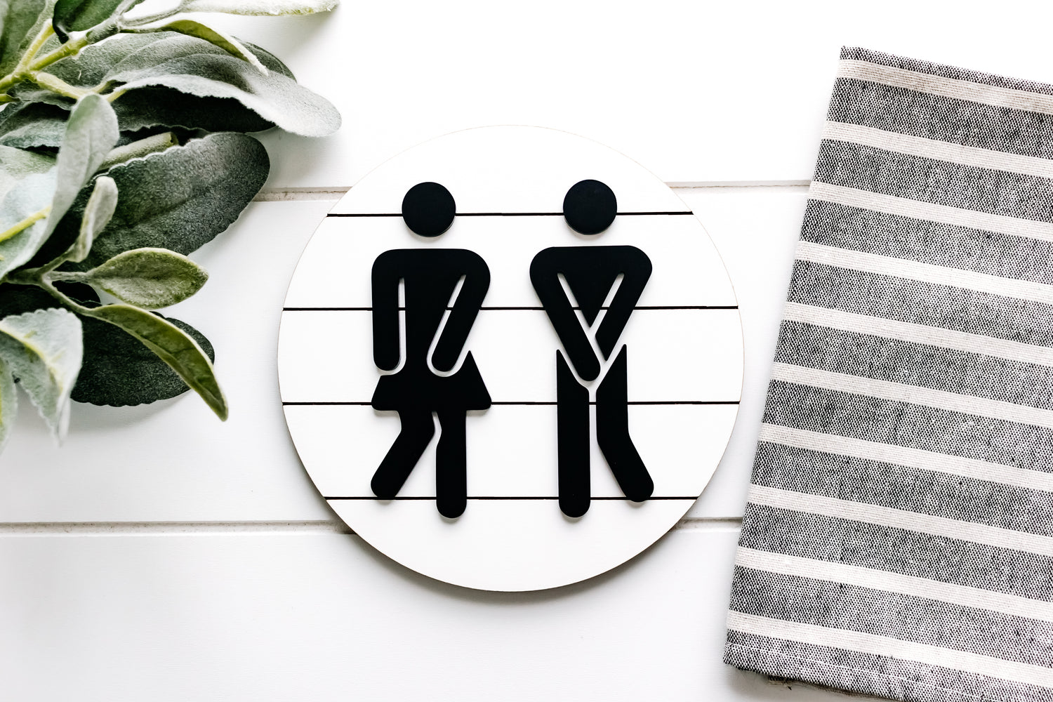 3D Gotta Go Restroom Shiplap Sign